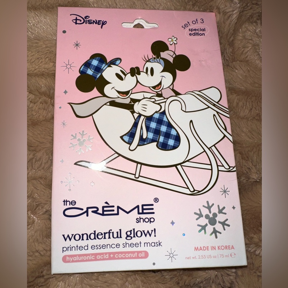 The cream shop X Disney sheet masks 3 pack.